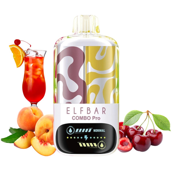 Elf Bar Combo Pro 30000 Вишня + Персик Лимонад 5%