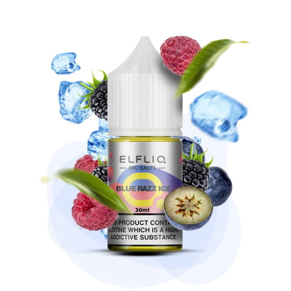Сольова рідина ELFLIQ 30 мл Синя Малина Лід