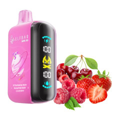 Ельф Бар Rауа D3 25000 Полуниця Малина Вишня