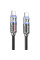 Дата кабель Hoco U122 Lantern Transparent Discovery Edition Type-C to Type-C 60W (1.2m)