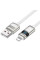 Дата кабель Hoco U137 Line with display USB to Lightning 2.4A/12W (1.2m)