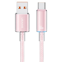 Дата кабель USAMS US-SJ658 USB to Type-C 6A Cloud Series (1.2m)