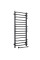 Електрична рушникосушарка SANTAN Драбина Грандіс 480×1200 чорна, сенсорне керування з таймером, правостороння