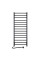 Електрична рушникосушарка SANTAN Драбина Грандіс 480×1200 чорна, сенсорне керування з таймером, лівостороння