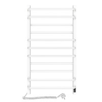 Електрична рушникосушарка SANTAN Драбина Грандіс 480×800 біла, сенсорне керування з таймером, лівостороння