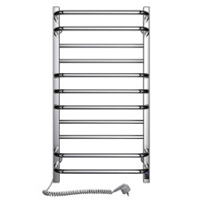 Електрична рушникосушарка SANTAN Сходи Грандіс 480×800 нержавіюча сталь, сенсорне керування з таймером, лівостороння