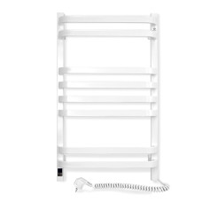 Електрична рушникосушарка SANTAN Драбина Стугна 480×800 біла, сенсорне керування з таймером, правостороння