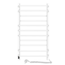 Електрична рушникосушарка SANTAN Драбина Грандіс 480×800 біла, сенсорне керування з таймером, правостороння
