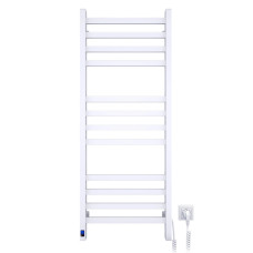 Електрична рушникосушарка SANTAN Драбина Авангард 480×1200 біла, сенсорне керування з таймером, правостороння