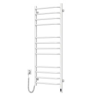 Електрична рушникосушарка SANTAN Драбина Блюз 480×1200 біла, лівостороння, сенсорне керування з таймером